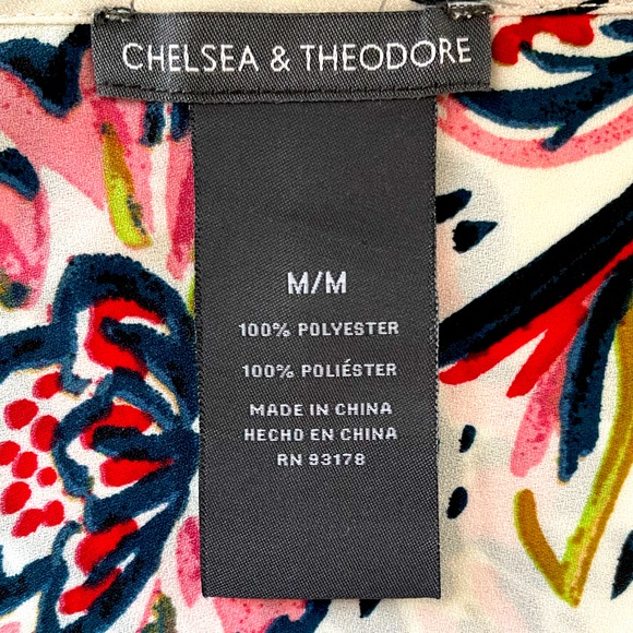Chelsea & Theodore | Sleeveless Blouse (Tunic Length) | Multicolor Floral | Med - Picture 5 of 5